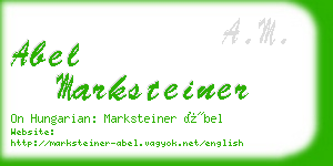 abel marksteiner business card